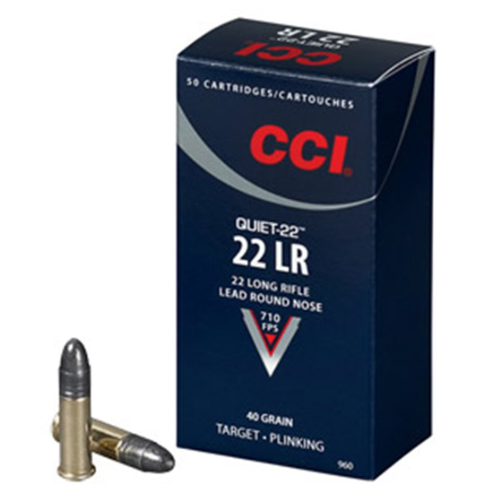 CCI 22LR 40GR QUIET 50/100 - Ammunition